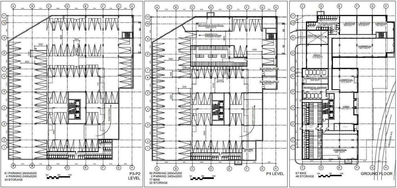 Floor plan for project from page 19 of the file '2021-07-29 - Planning Rationale and Design Brief - D07-12-21-0110'