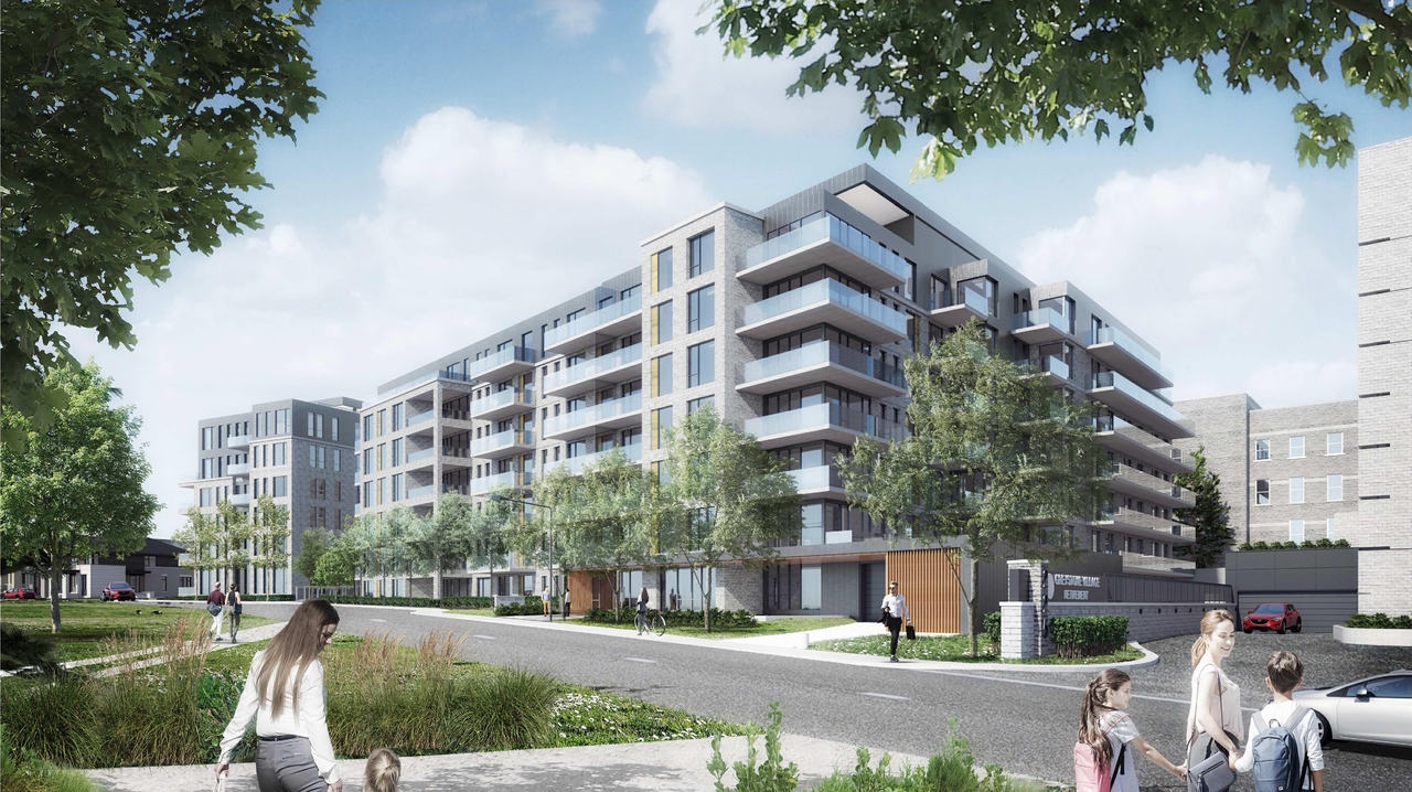 Rendering of building from page 5 of the file '2022-06-06 - Building Perspectives - D07-12-21-0111'