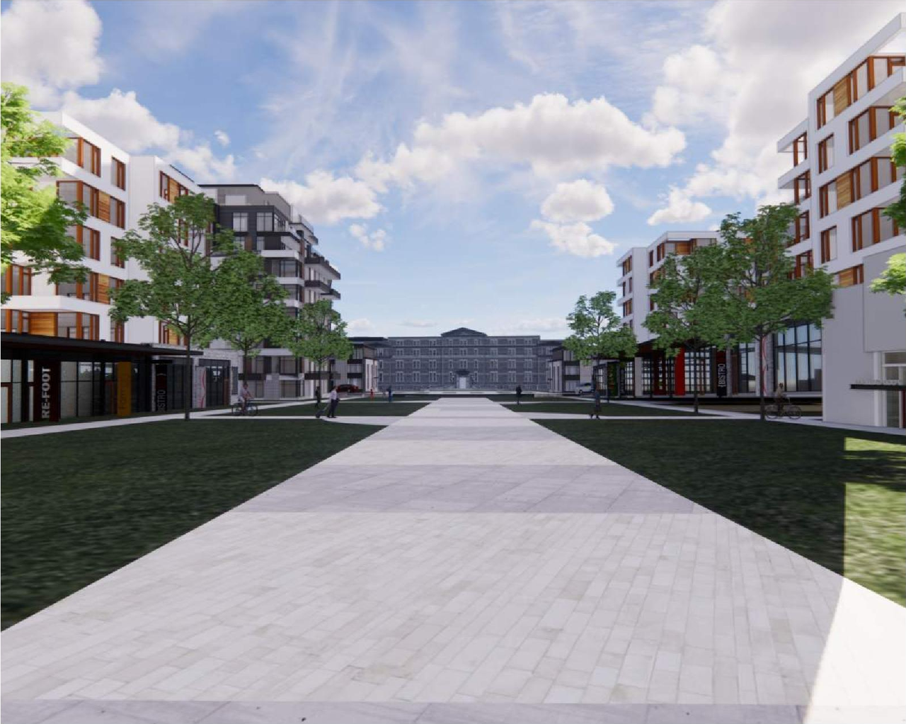 Rendering of building from page 1 of the file '2021-07-26 - Main Street View - D07-12-21-0111'