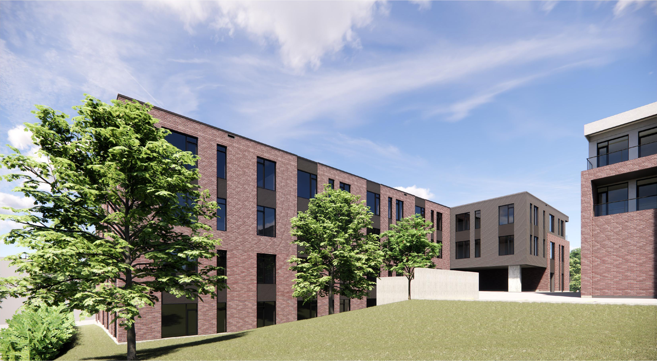 Rendering of building from page 11 of the file '2024-03-08 - Design Brief - D07-12-21-0112'