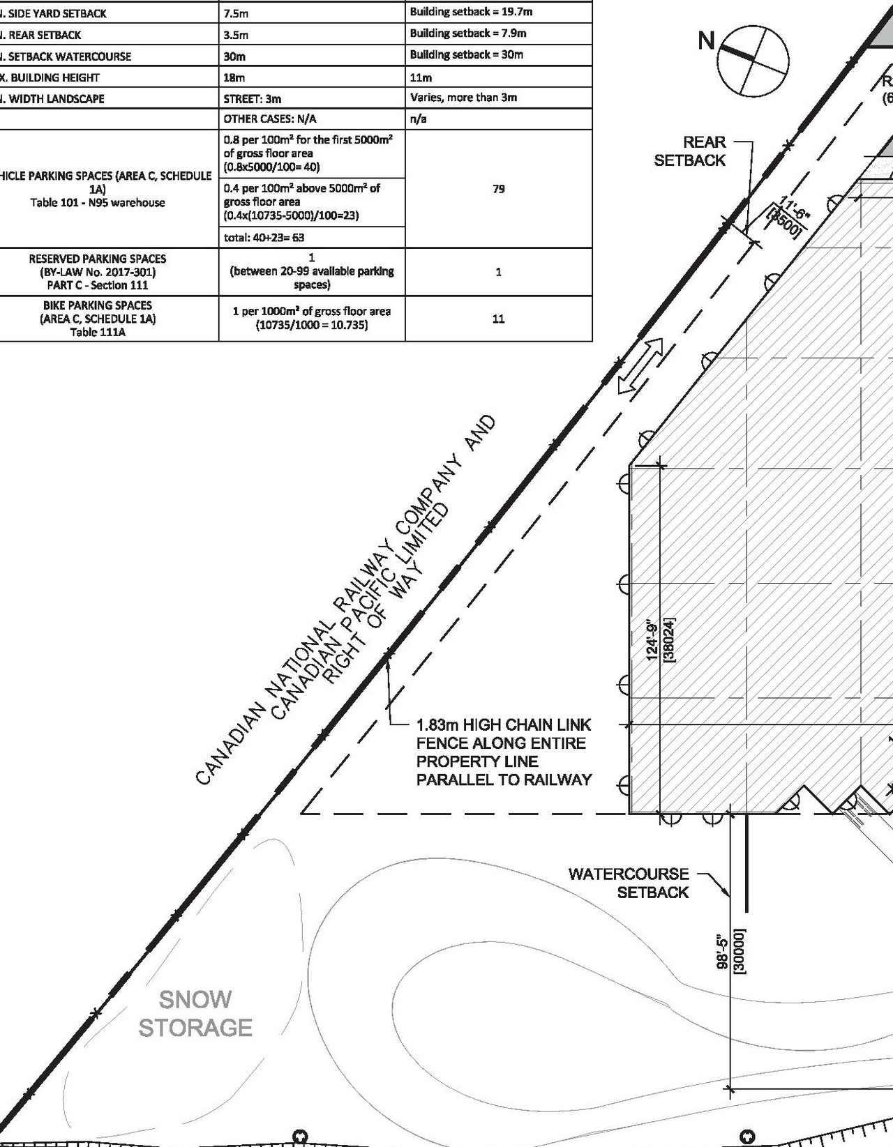 Construction site plan for project from page 4 of the file '2021-07-29 - Design Brief - D07-12-21-0114'