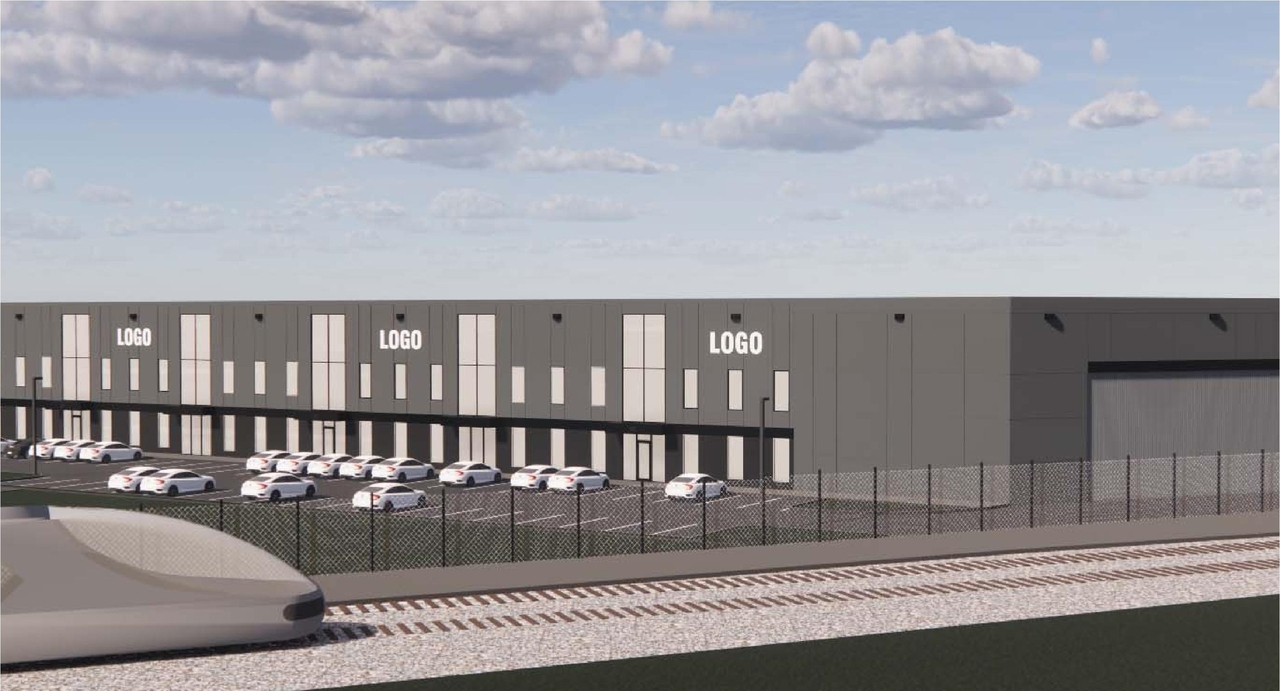 Rendering of building from page 6 of the file '2021-07-29 - Design Brief - D07-12-21-0114'