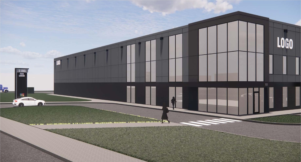 Rendering of building from page 7 of the file '2021-07-29 - Design Brief - D07-12-21-0114'