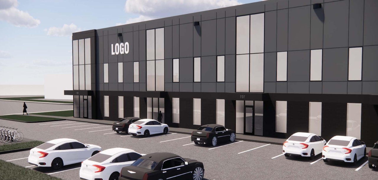 Rendering of building from page 10 of the file '2021-11-15 Design Brief D07-12-21-0114'