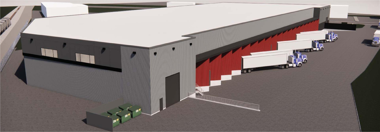 Rendering of building from page 12 of the file '2021-11-15 Design Brief D07-12-21-0114'