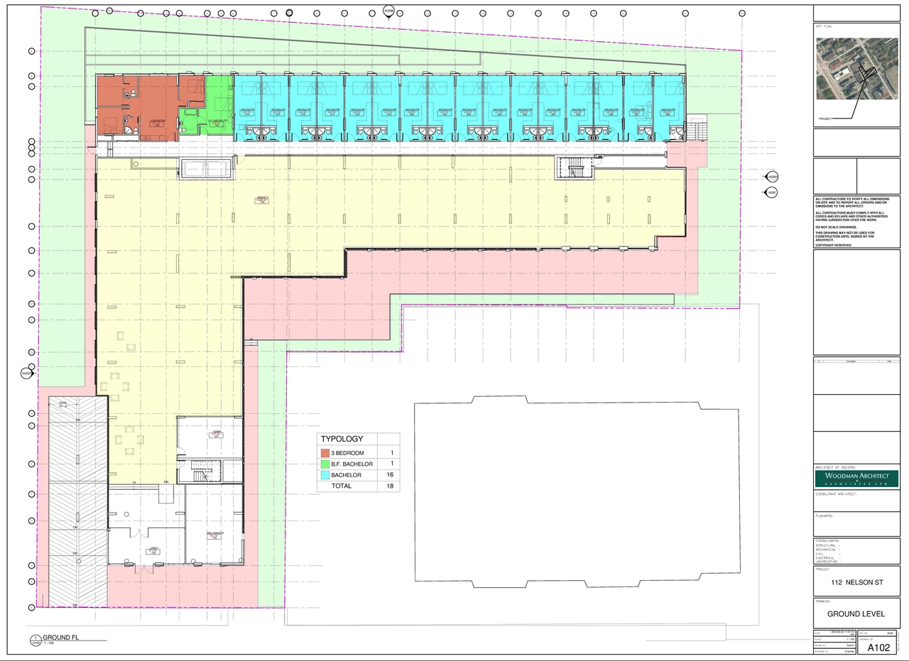 Construction site plan for project from page 2 of the file '2023-03-27 - Floor Plans - D07-12-21-0115'