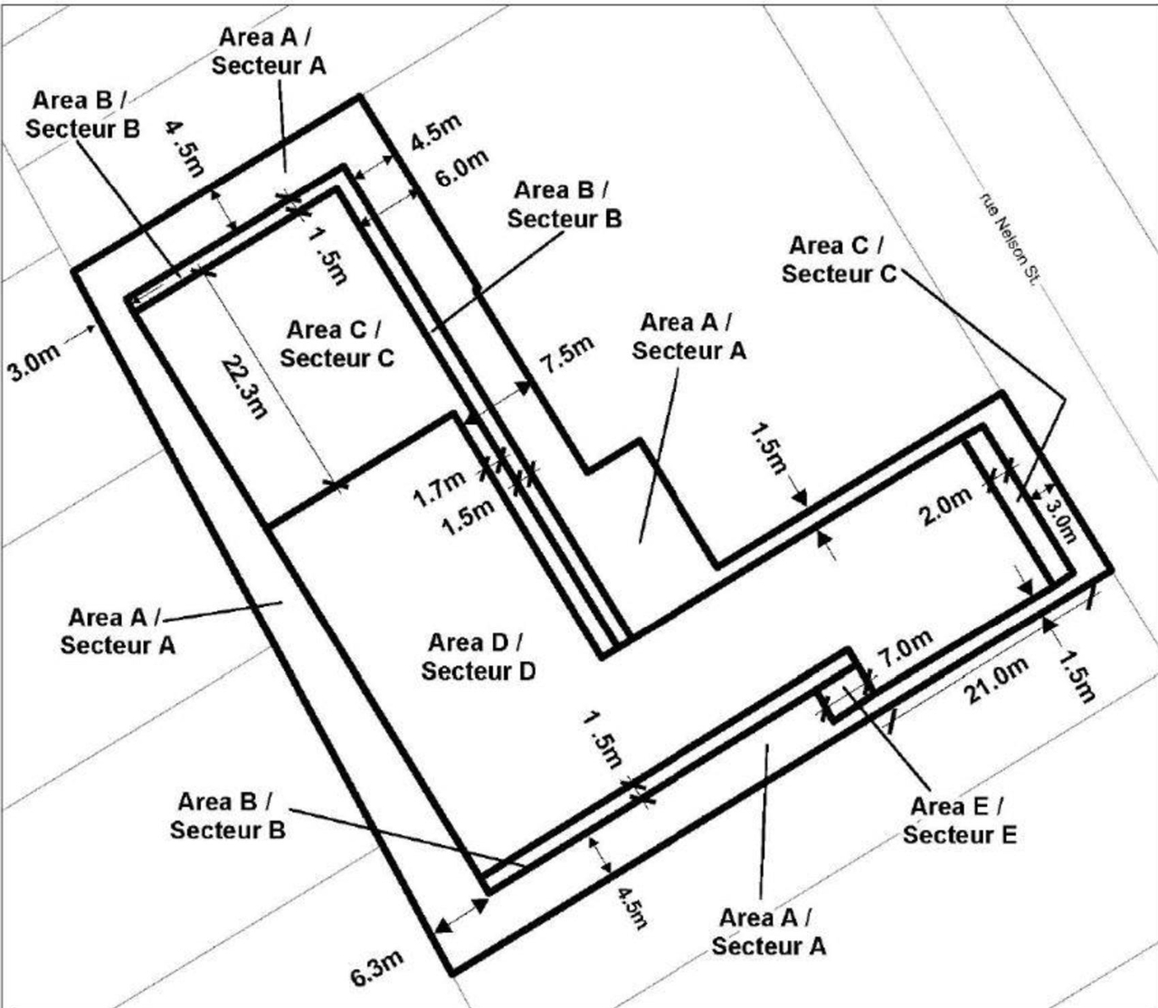 Construction site plan for project from page 16 of the file '2021-07-29 - Design Brief - D07-12-21-0115'