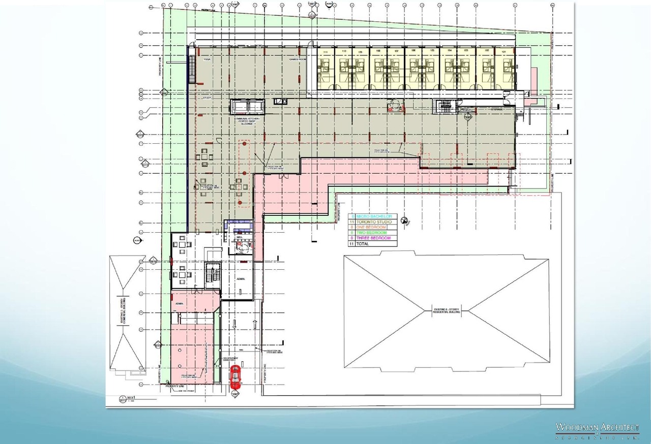 Construction site plan for project from page 28 of the file '2021-07-29 - Design Brief - D07-12-21-0115'