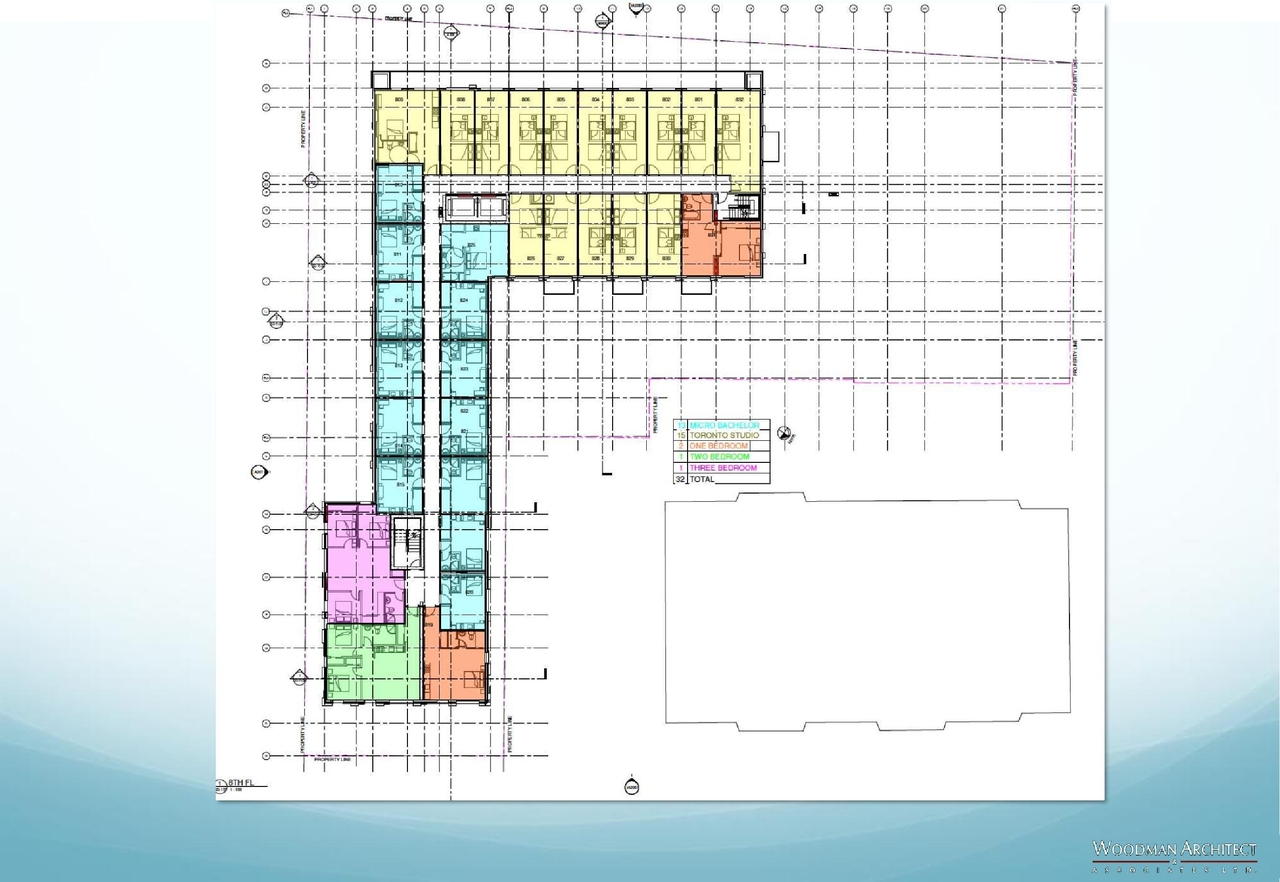Construction site plan for project from page 33 of the file '2021-07-29 - Design Brief - D07-12-21-0115'