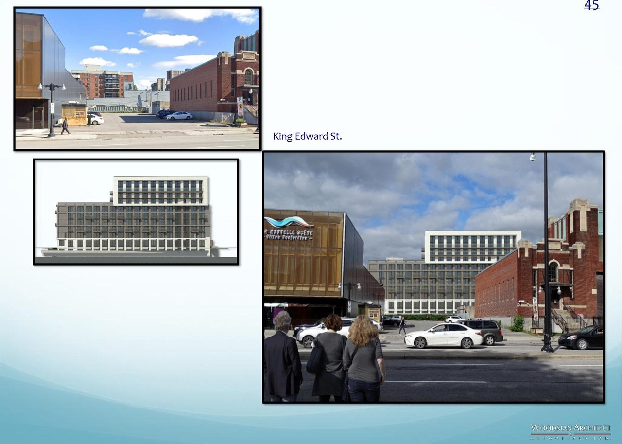 Rendering of building from page 45 of the file '2021-07-29 - Design Brief - D07-12-21-0115'