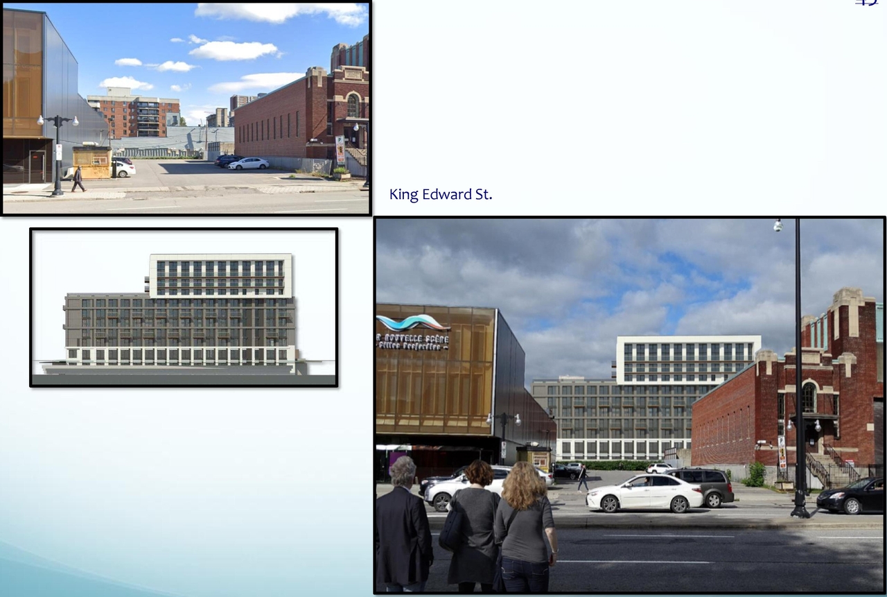 Rendering of building from page 45 of the file '2021-07-29 - Design Brief - D07-12-21-0115'