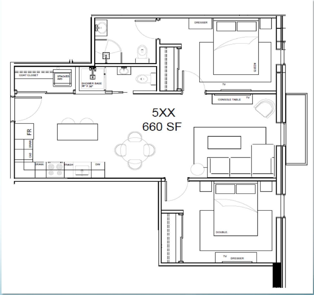 Floor plan for project from page 62 of the file '2021-07-29 - Design Brief - D07-12-21-0115'