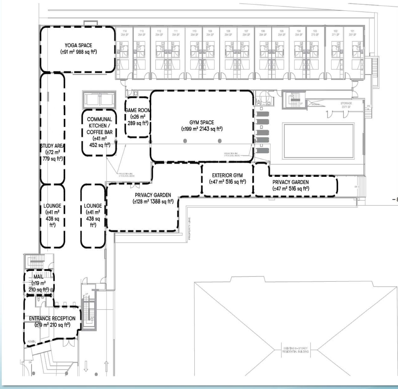 Construction site plan for project from page 64 of the file '2021-07-29 - Design Brief - D07-12-21-0115'