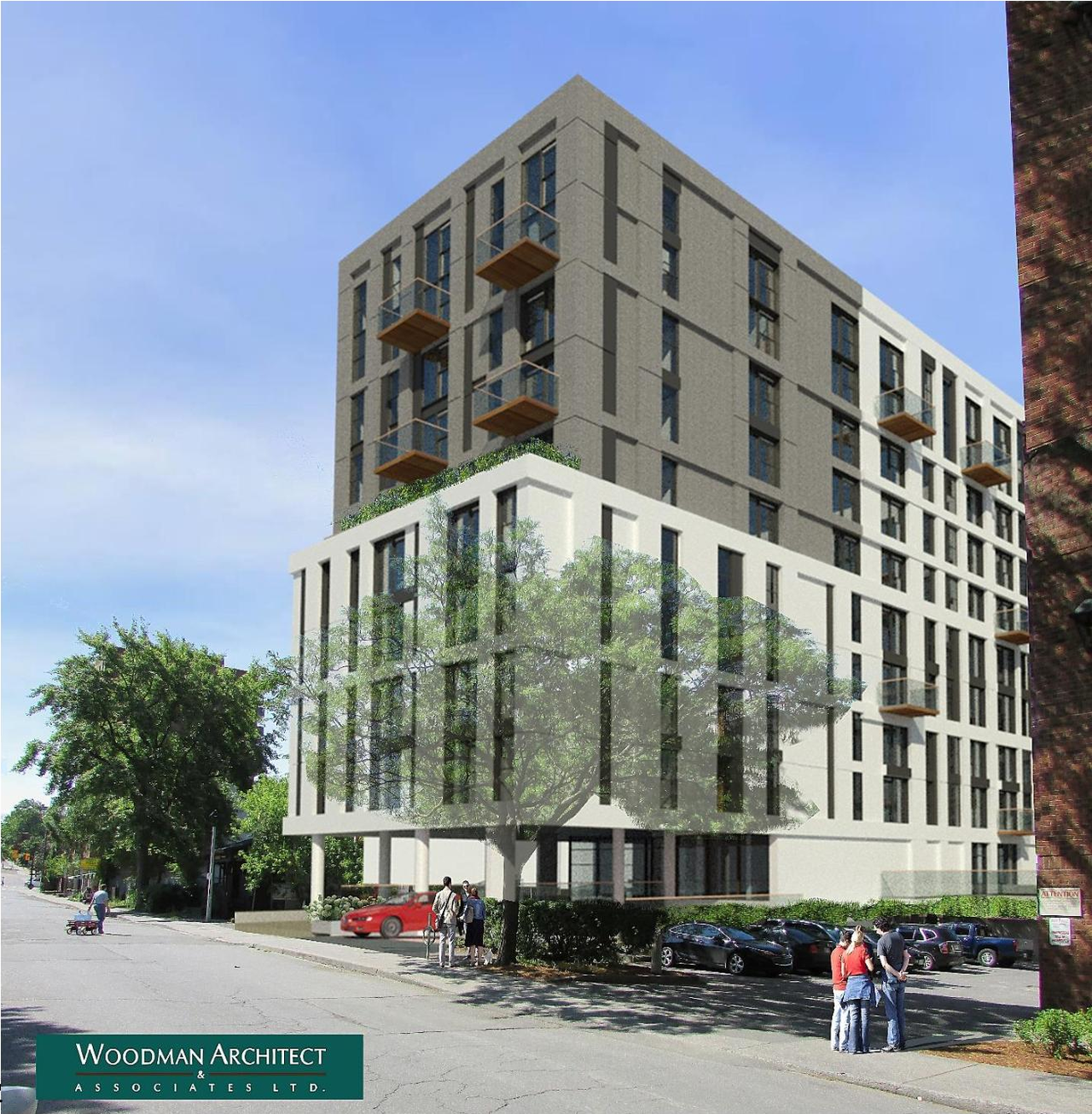 Rendering of building from page 5 of the file '2023-03-27 - Renderings - D07-12-21-0115'
