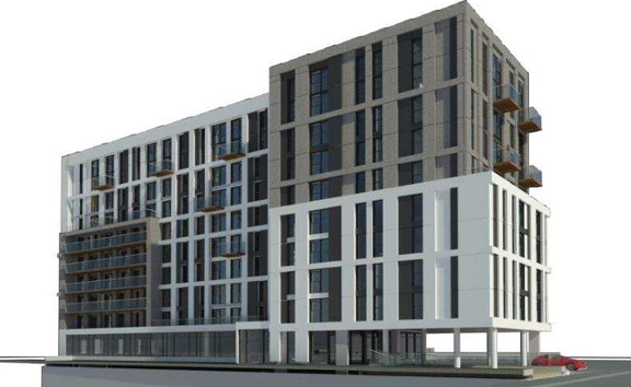 Rendering of building from page 7 of the file '2023-03-27 - Renderings - D07-12-21-0115'