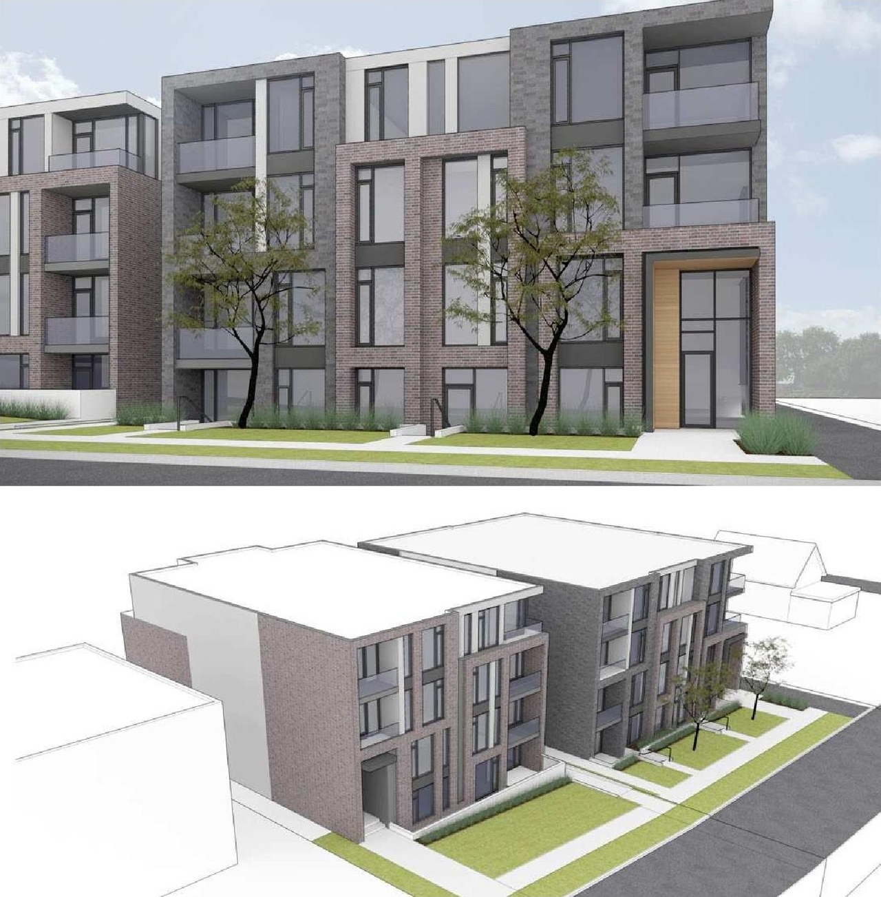 Rendering of building from page 12 of the file '2021-08-19 - Planning Rationale and Design Brief - D07-12-21-0126'