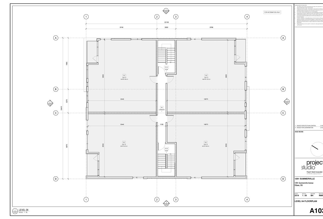 Construction site plan for project from page 4 of the file '2021-08-19 - Floor Plans - D07-12-21-0126'