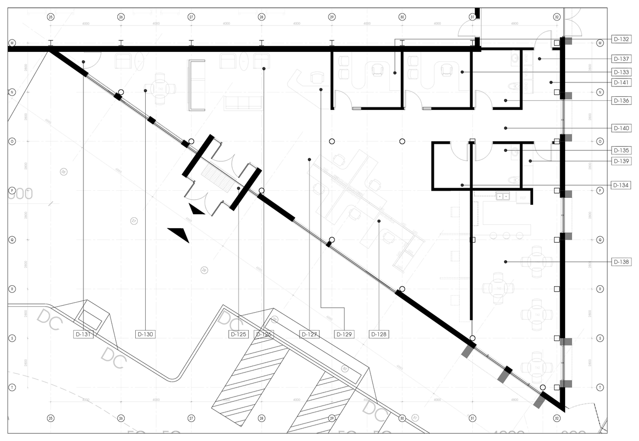 Floor plan for project from page 3 of the file '2022-02-09 - Architectural Floor Plans & Building Elevations - D07-12-21-0127'