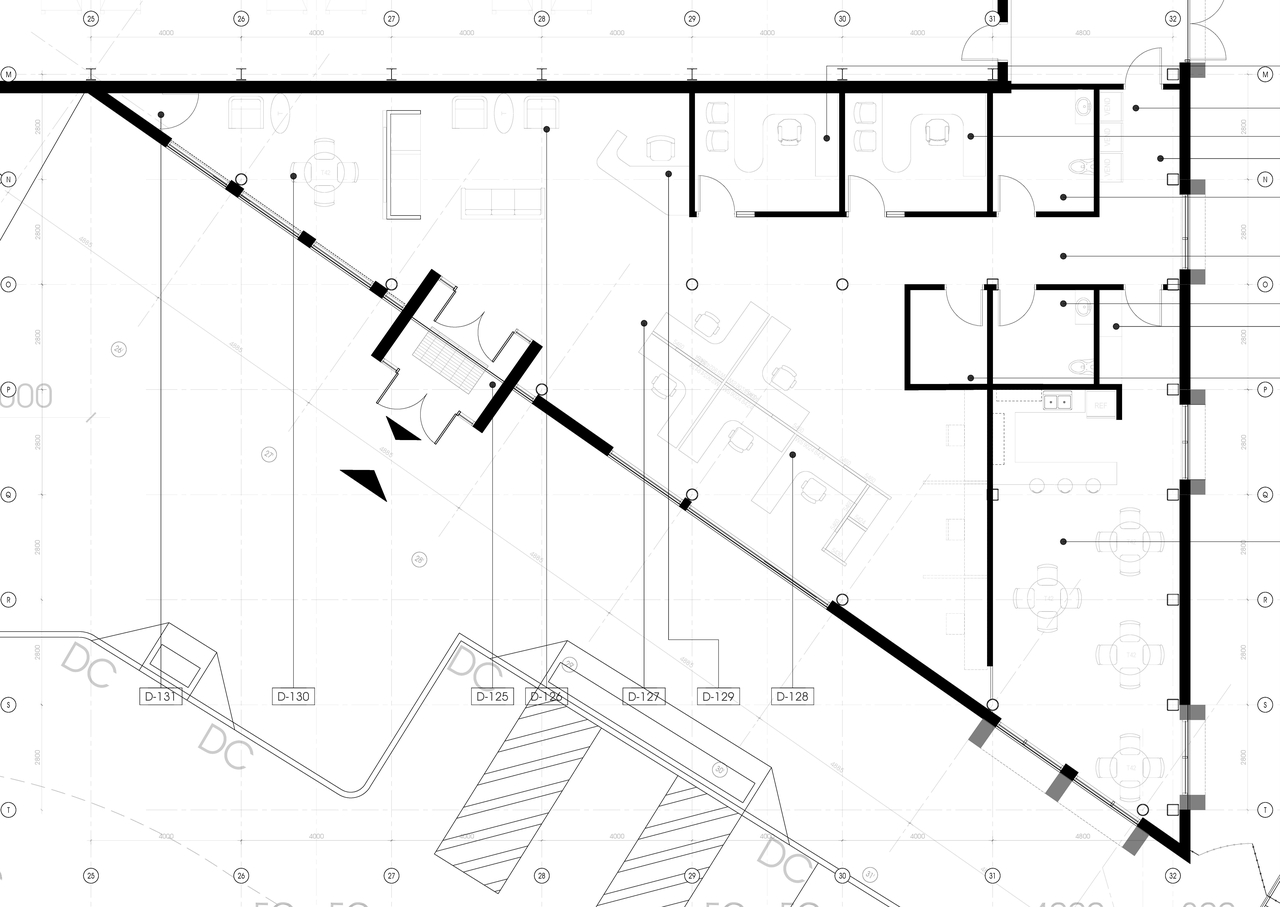 Floor plan for project from page 3 of the file '2022-02-09 - Architectural Floor Plans & Building Elevations - D07-12-21-0127'