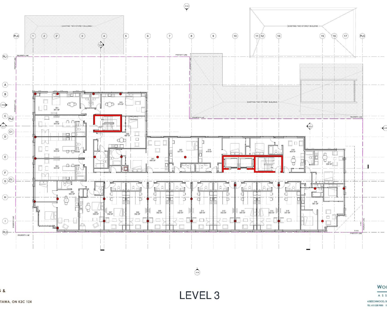 Construction site plan for project from page 33 of the file '2021-08-23 - Design Brief - D07-12-21-0128'