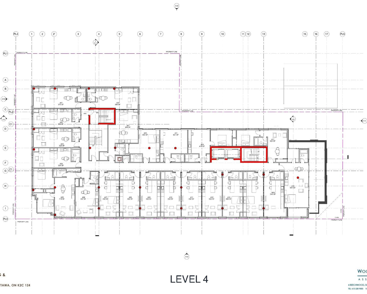 Construction site plan for project from page 34 of the file '2021-08-23 - Design Brief - D07-12-21-0128'