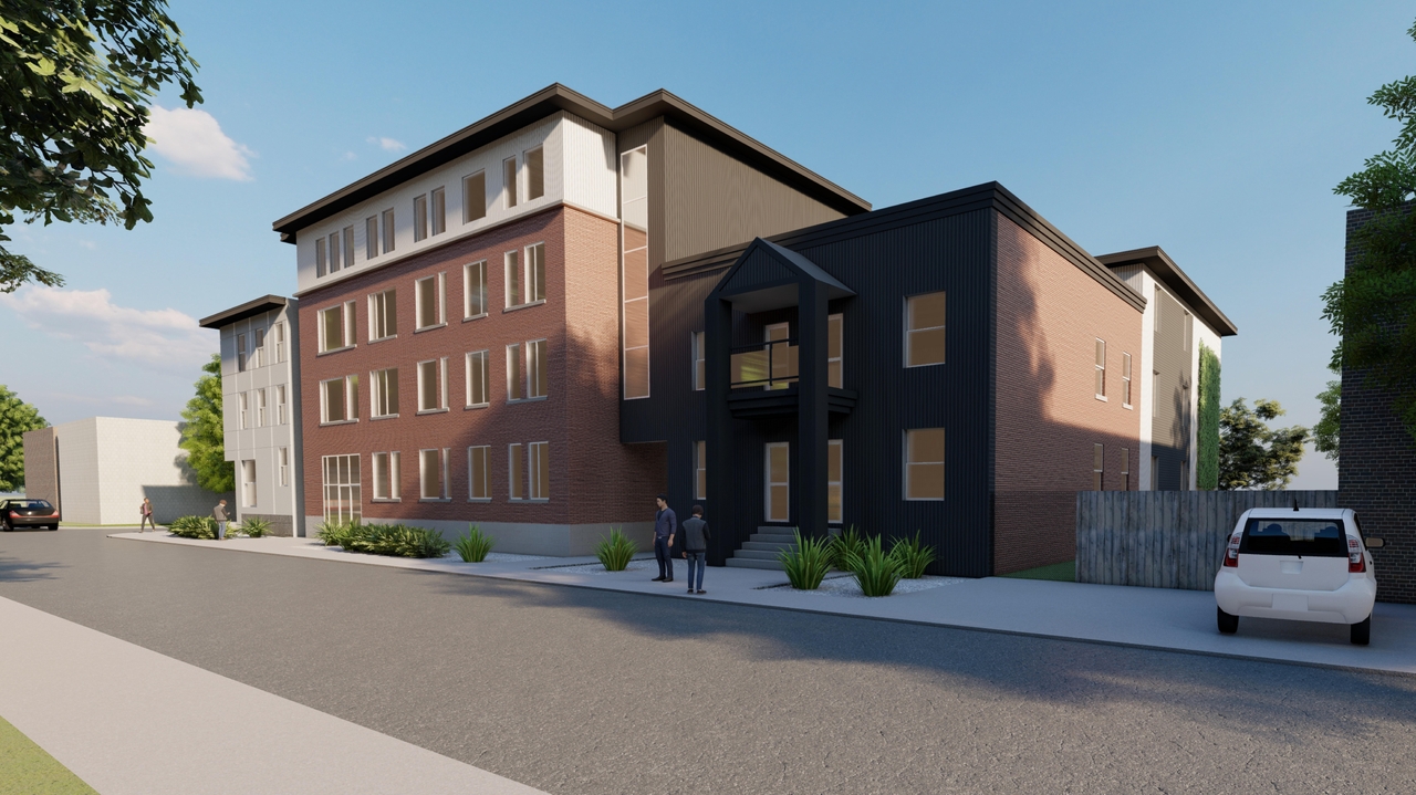 Rendering of building from page 1 of the file '2021-08-27 - Renderings - D07-12-21-0135'