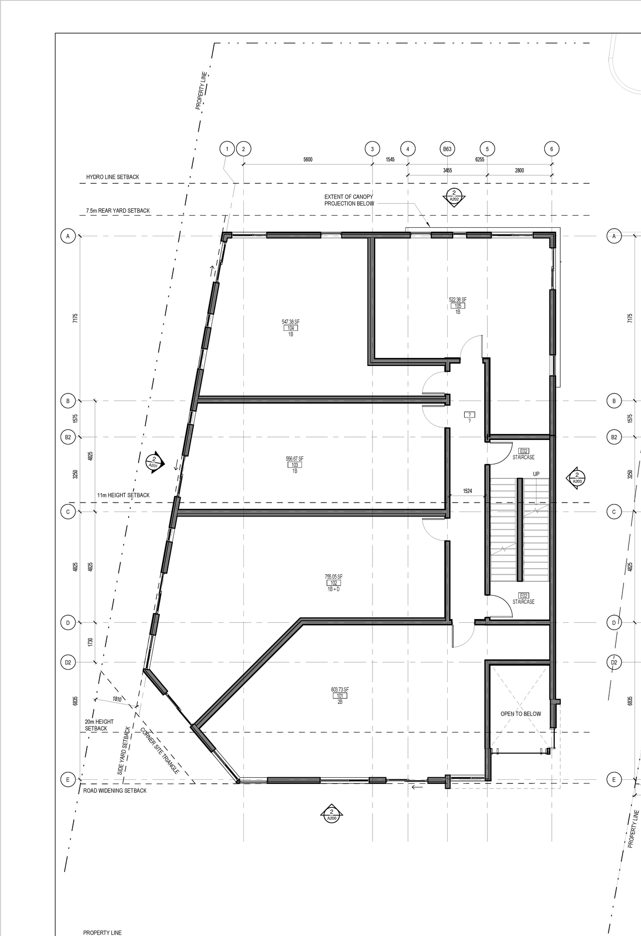 Floor plan for project from page 1 of the file '2023-06-30 - Floor Plans & Elevations - D07-12-21-0145'