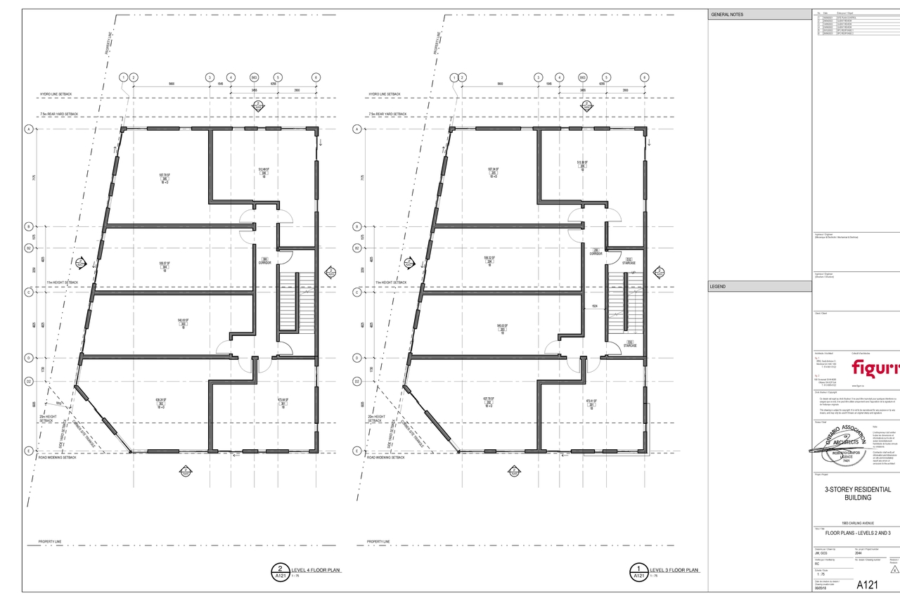 Floor plan for project from page 2 of the file '2023-06-30 - Floor Plans & Elevations - D07-12-21-0145'