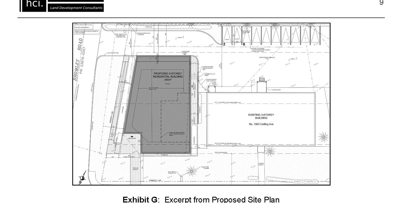 Construction site plan for project from page 12 of the file '2021-09-20 - Planning Rationale and Design Brief - D07-12-21-0145'
