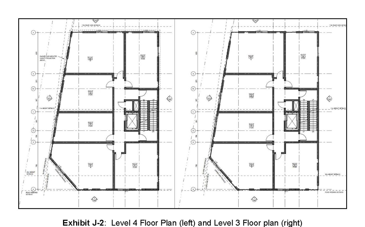 Floor plan for project from page 16 of the file '2021-09-20 - Planning Rationale and Design Brief - D07-12-21-0145'