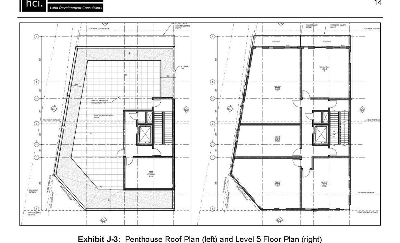 Floor plan for project from page 17 of the file '2021-09-20 - Planning Rationale and Design Brief - D07-12-21-0145'