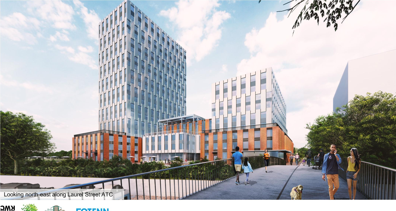 Rendering of building from page 50 of the file '2021-11-25 - UDRP Dec 3 2021 Design Brief - D07-12-21-0149'