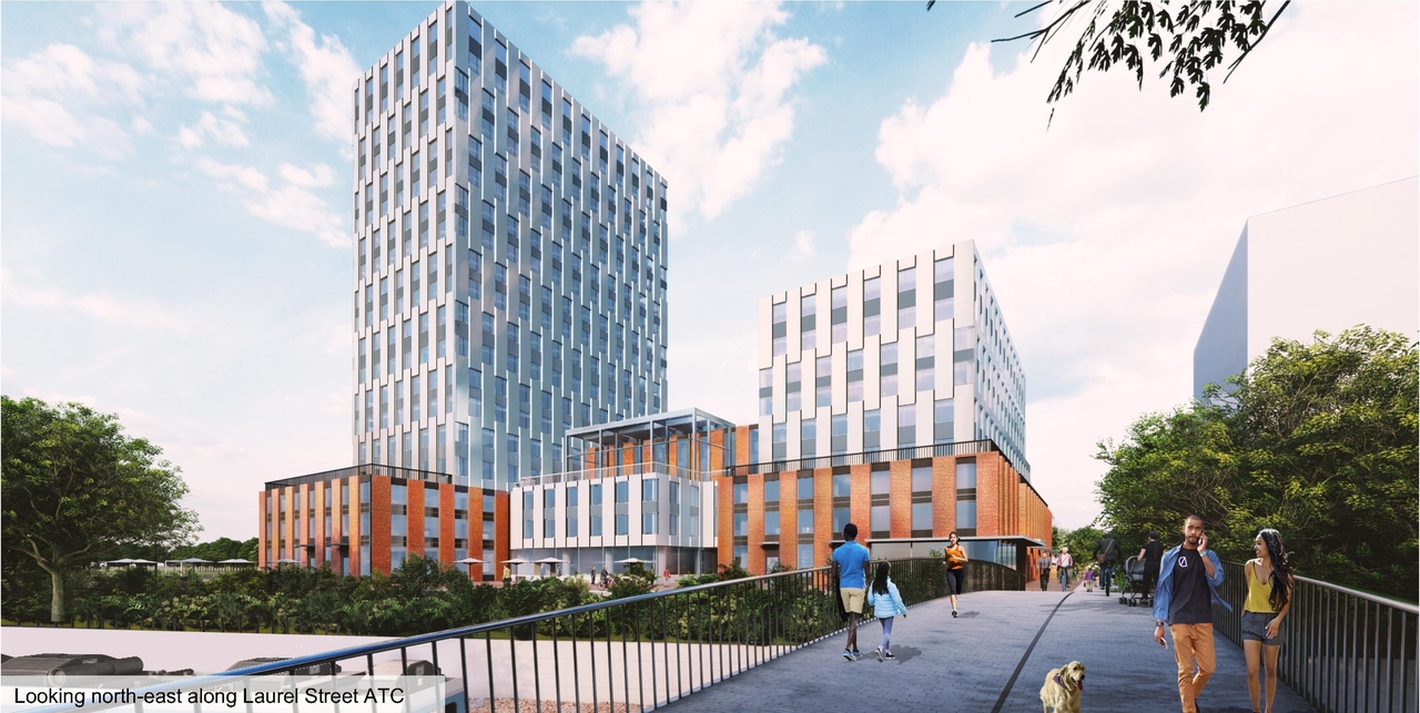 Rendering of building from page 50 of the file '2021-11-25 - UDRP Dec 3 2021 Design Brief - D07-12-21-0149'