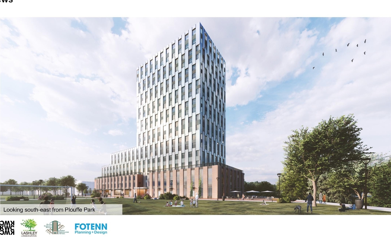 Rendering of building from page 51 of the file '2021-11-25 - UDRP Dec 3 2021 Design Brief - D07-12-21-0149'