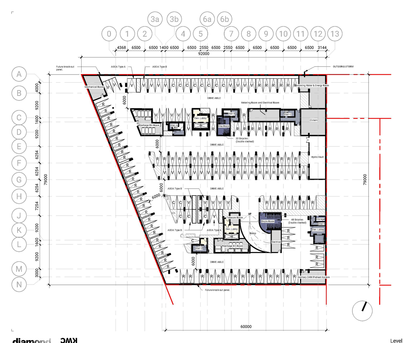 Construction site plan for project from page 61 of the file '2021-11-25 - UDRP Dec 3 2021 Design Brief - D07-12-21-0149'