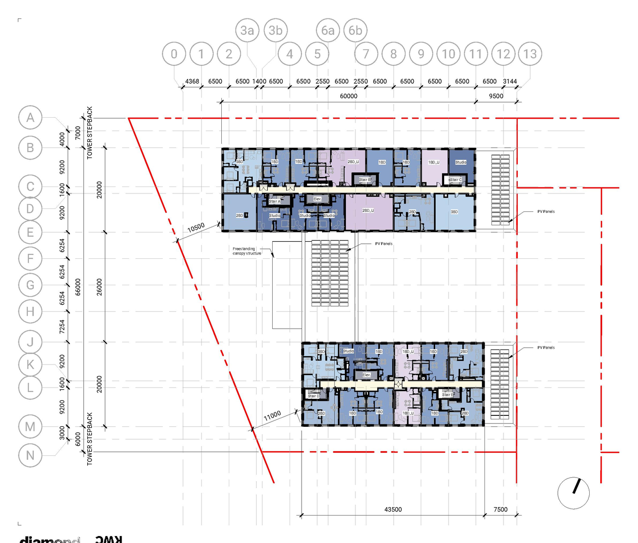 Floor plan for project from page 66 of the file '2021-11-25 - UDRP Dec 3 2021 Design Brief - D07-12-21-0149'