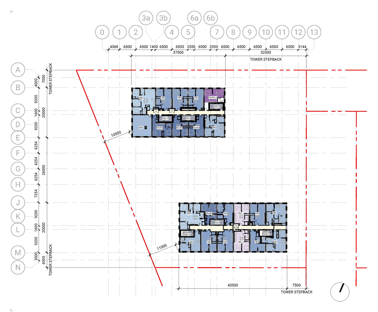 Floor plan for project from page 68 of the file '2021-11-25 - UDRP Dec 3 2021 Design Brief - D07-12-21-0149'
