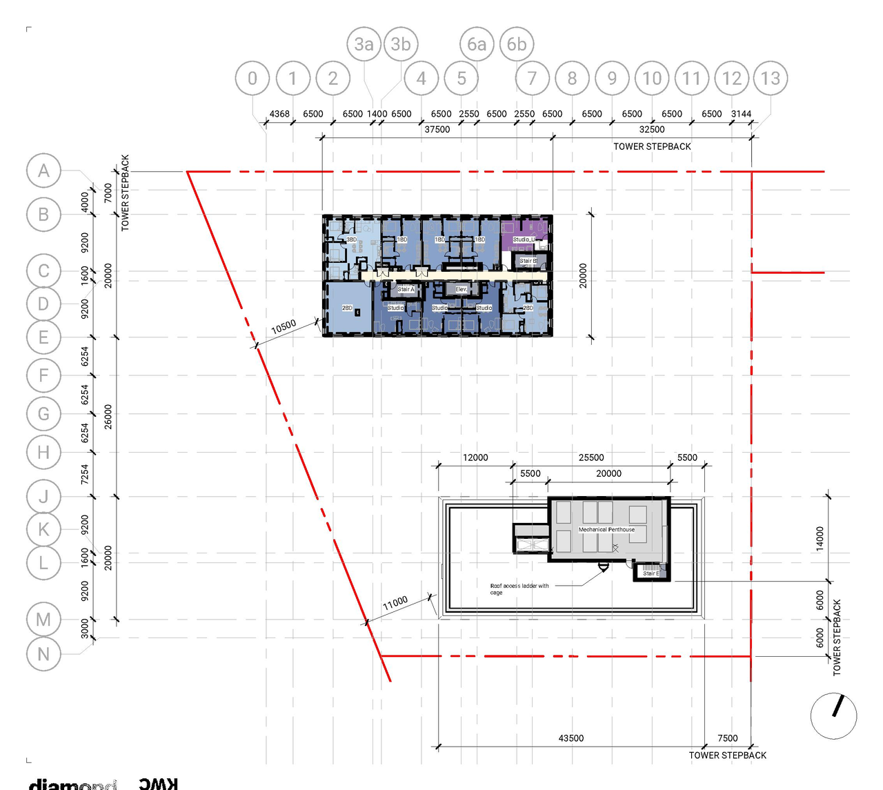 Construction site plan for project from page 69 of the file '2021-11-25 - UDRP Dec 3 2021 Design Brief - D07-12-21-0149'