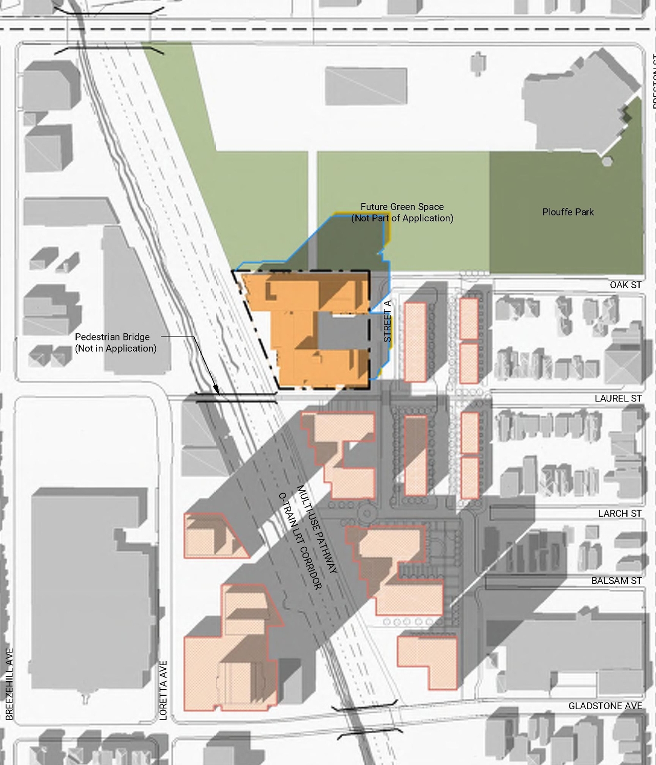 Construction site plan for project from page 89 of the file '2021-11-25 - UDRP Dec 3 2021 Design Brief - D07-12-21-0149'