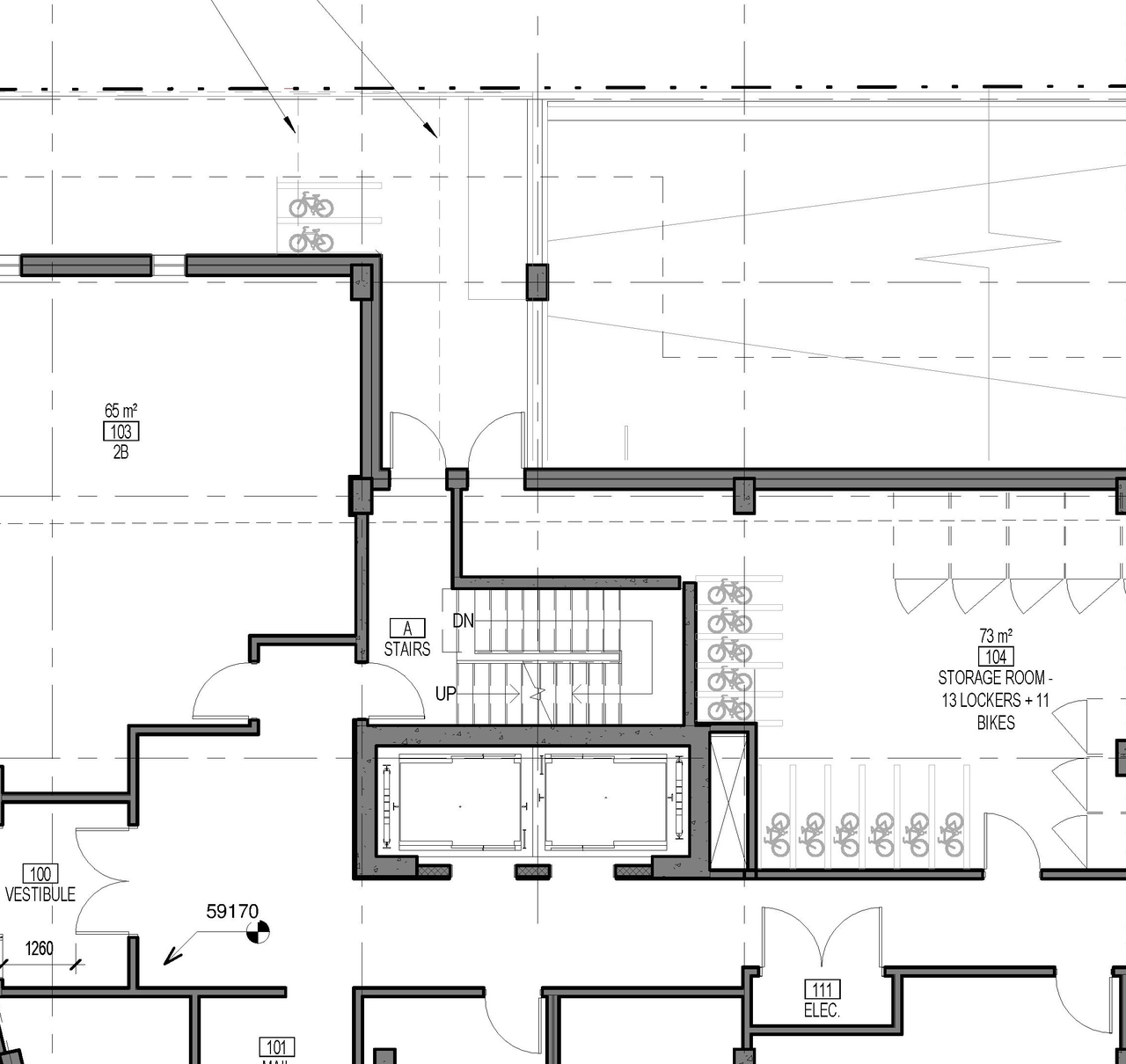 Construction site plan for project from page 2 of the file '2022-12-16 - Floor Plans - D07-12-21-0150'