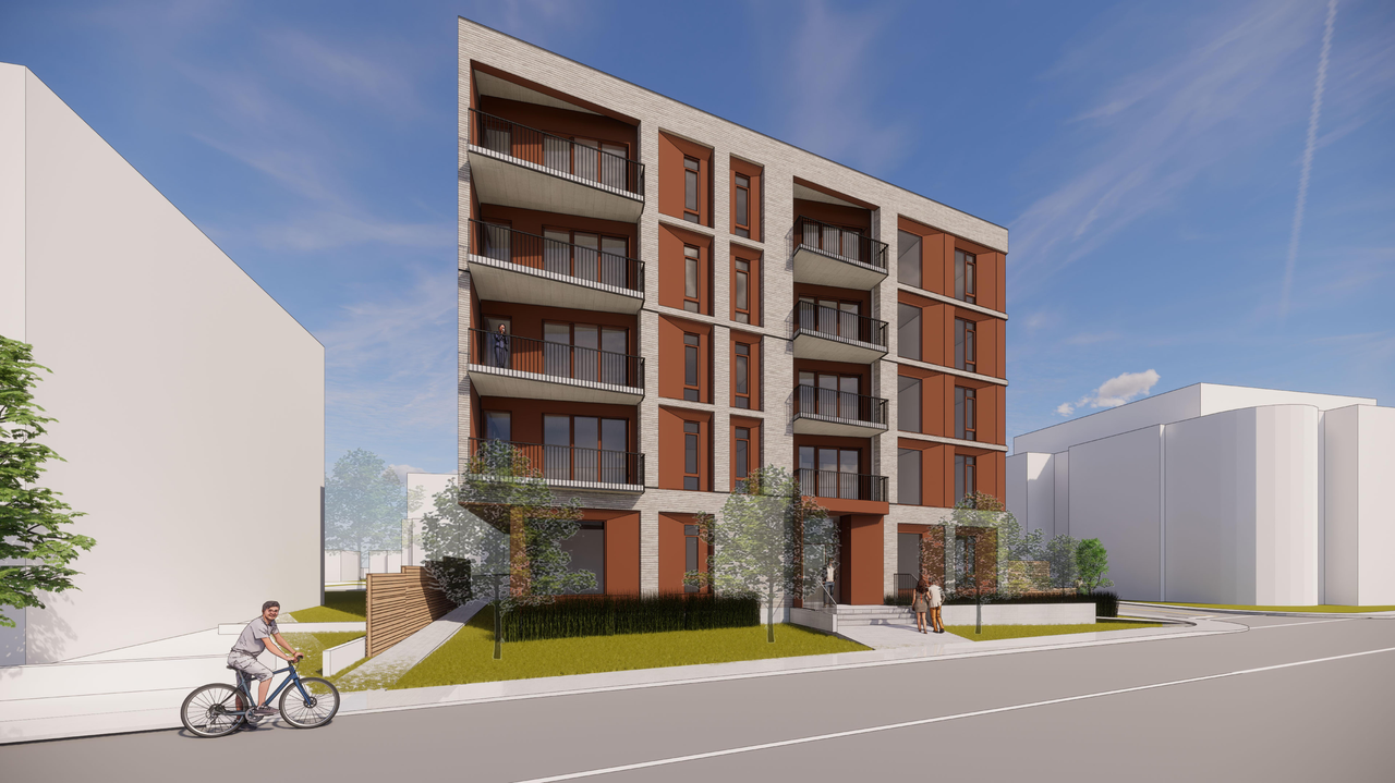 Rendering of building from page 1 of the file '2021-09-24 - Views - D07-12-21-0150'