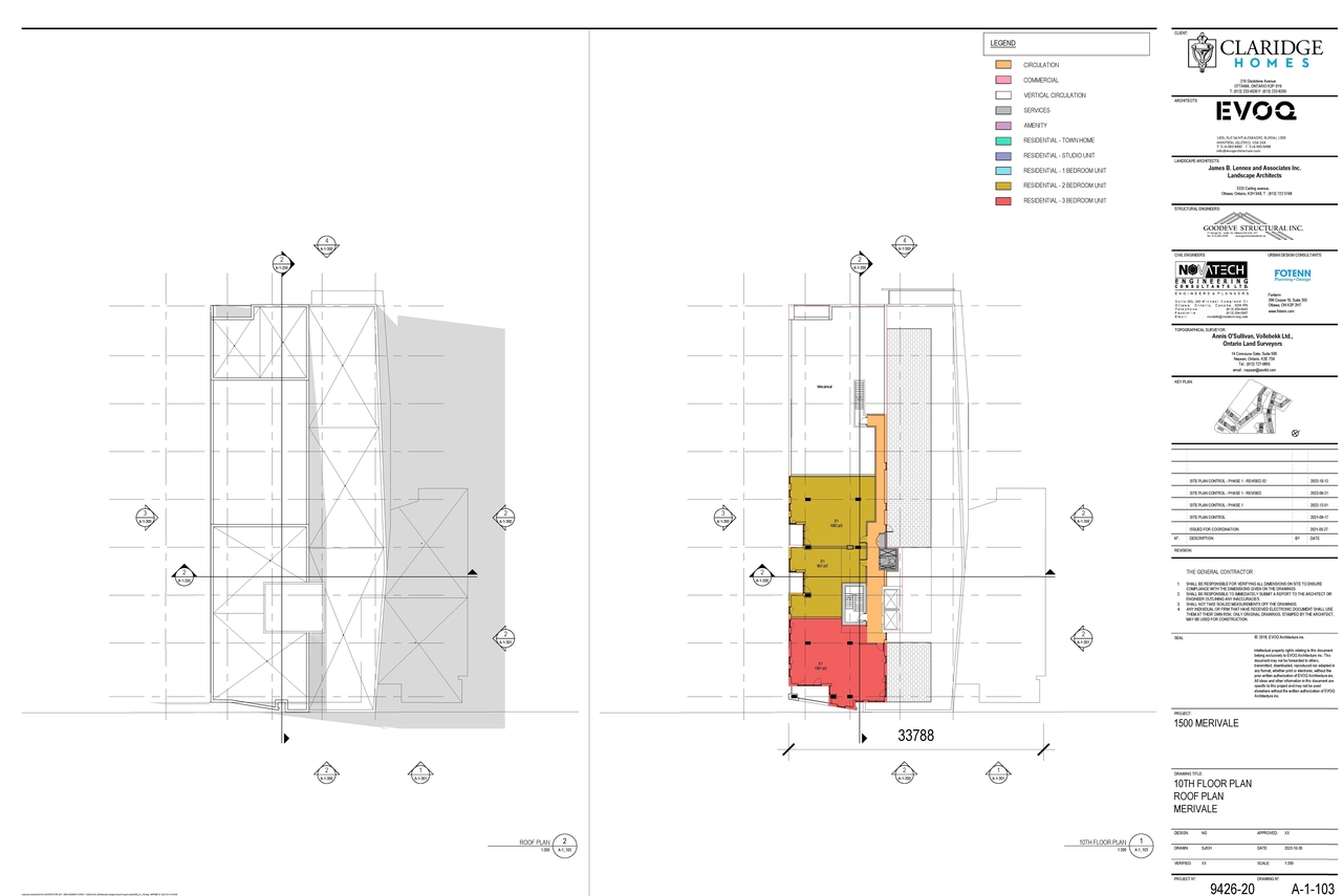 Floor plan for project from page 10 of the file '2023-12-07 - Shadow, Views, Floor, Sections, Elevations Plans - D07-12-21-0152'