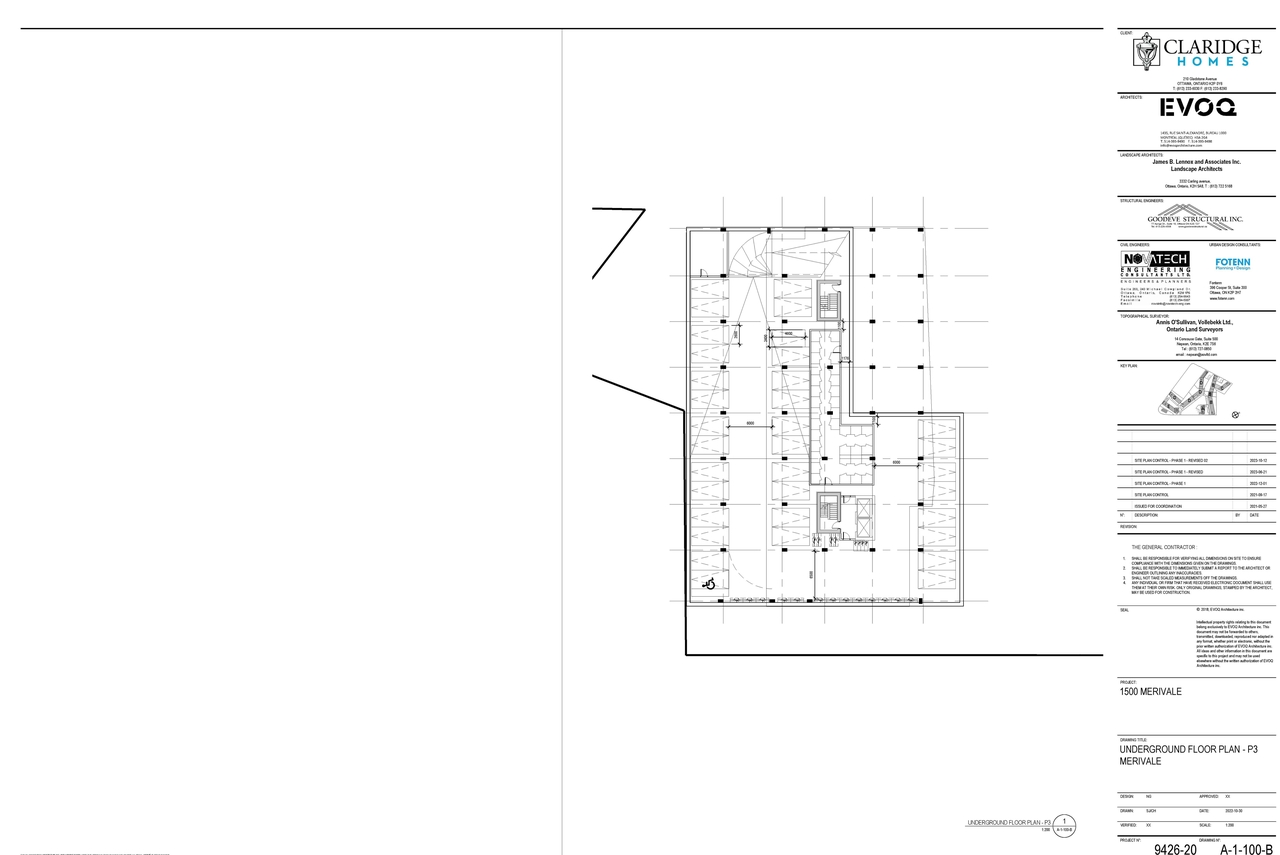 Floor plan for project from page 6 of the file '2023-12-07 - Shadow, Views, Floor, Sections, Elevations Plans - D07-12-21-0152'
