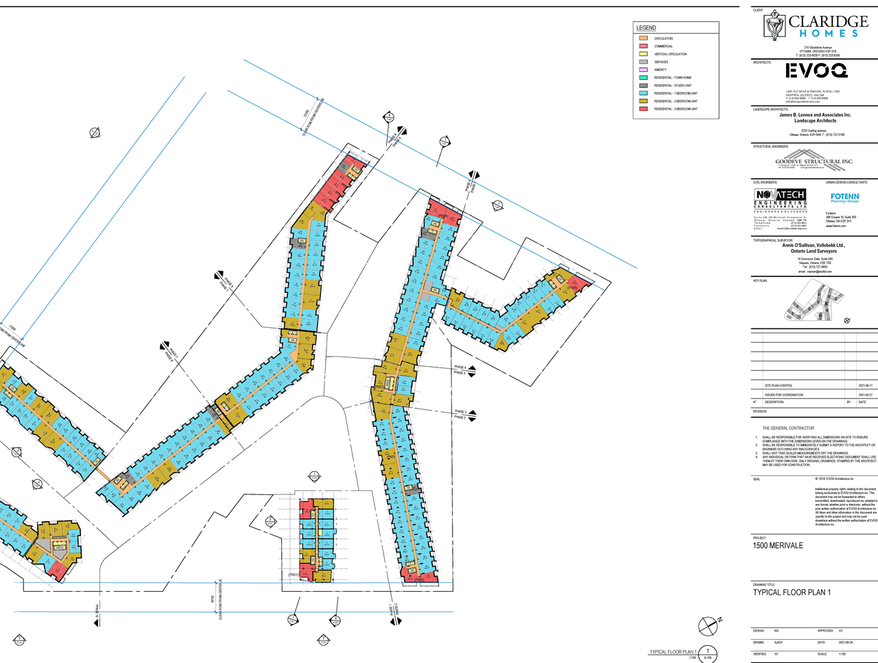 Floor plan for project from page 12 of the file '2021-09-27 - Site Plan Shadow Analysis Floor Plans - D07-12-21-0152'