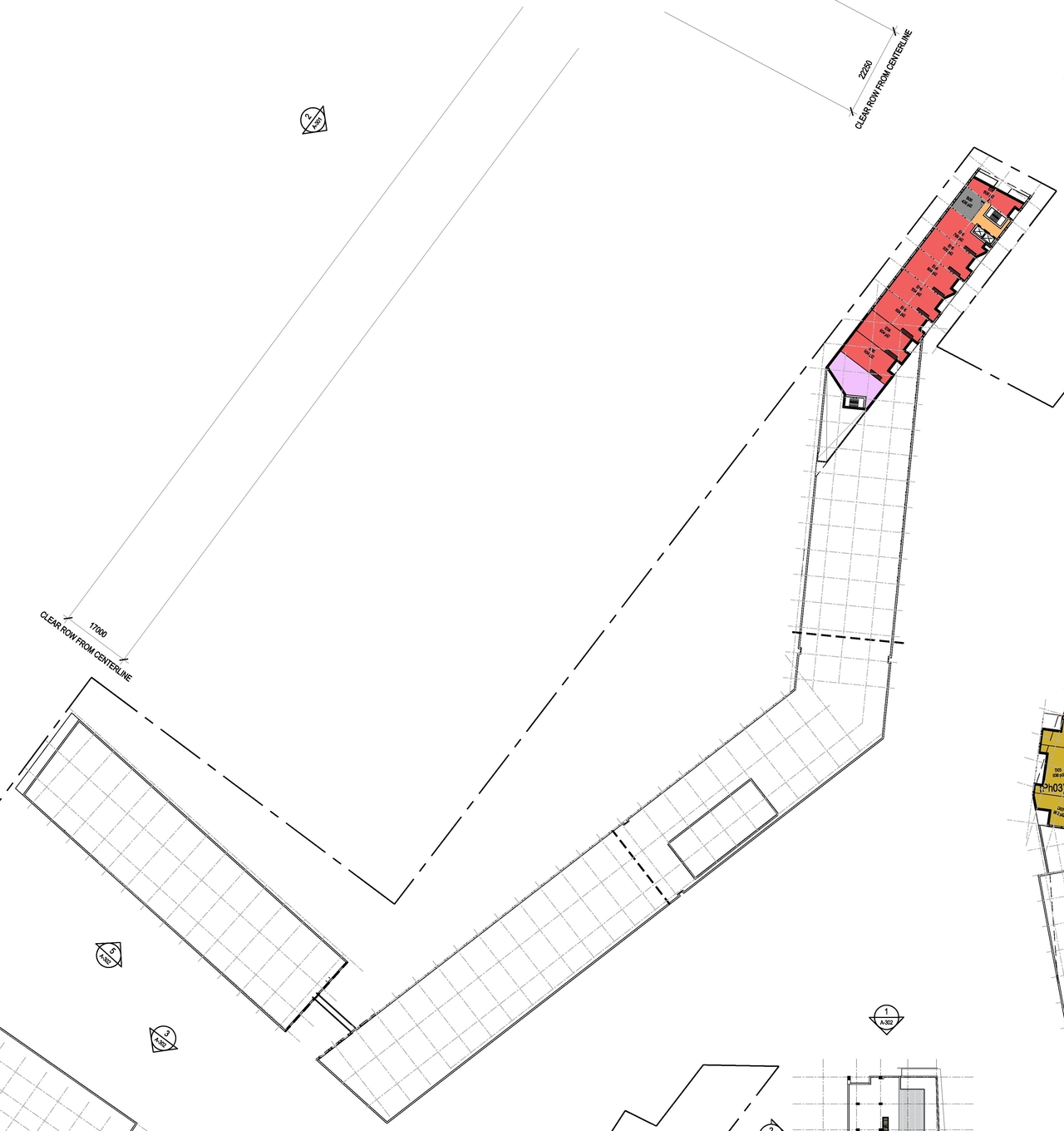 Construction site plan for project from page 14 of the file '2021-09-27 - Site Plan Shadow Analysis Floor Plans - D07-12-21-0152'