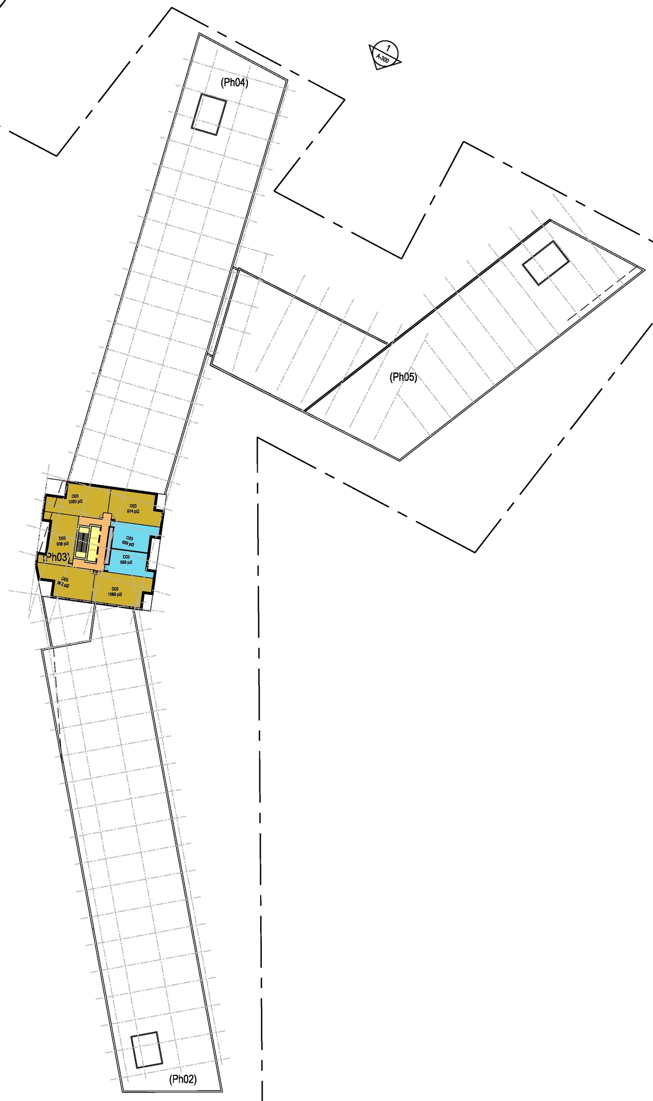 Construction site plan for project from page 14 of the file '2021-09-27 - Site Plan Shadow Analysis Floor Plans - D07-12-21-0152'