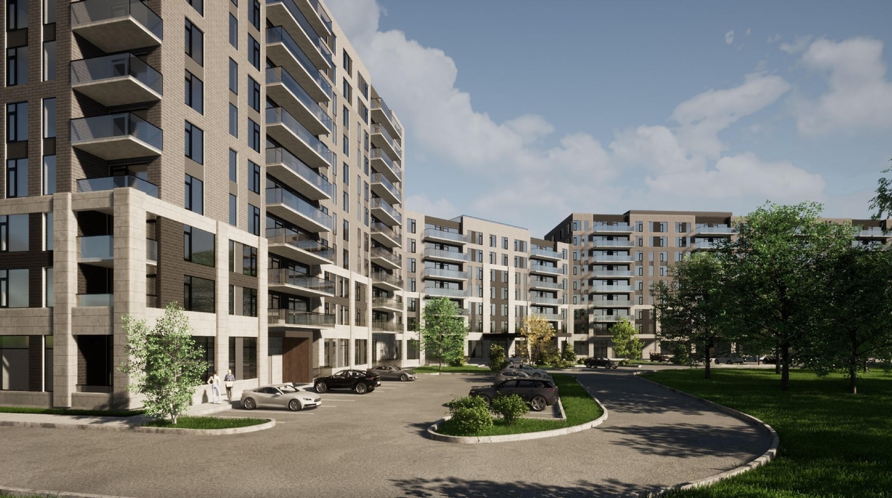 Rendering of building from page 1 of the file '2021-09-28 - Rear Entry and Parking Rendering - D07-12-21-0153'