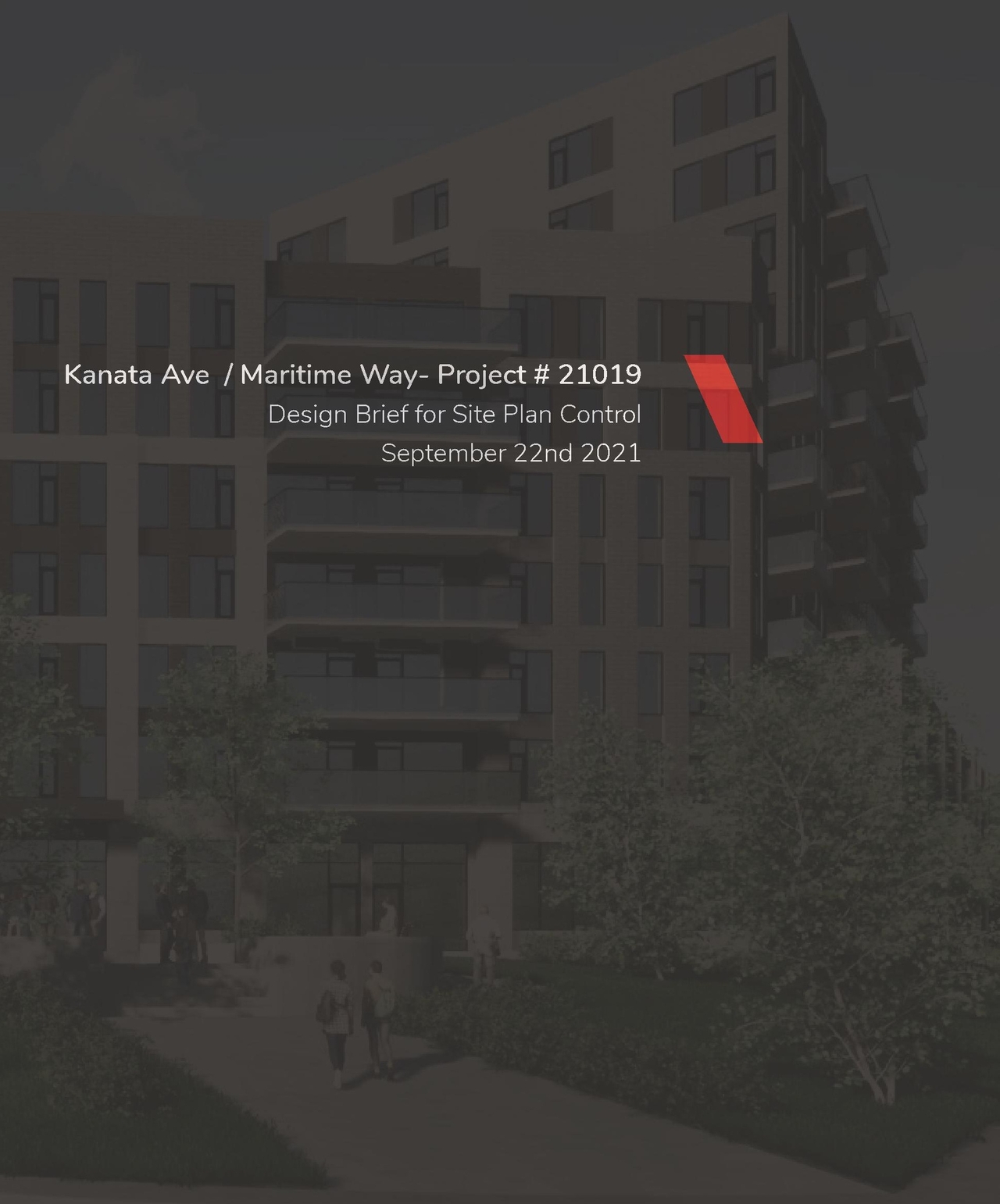 Construction site plan for project from page 1 of the file '2021-09-28 - Design Brief - D07-12-21-0153'
