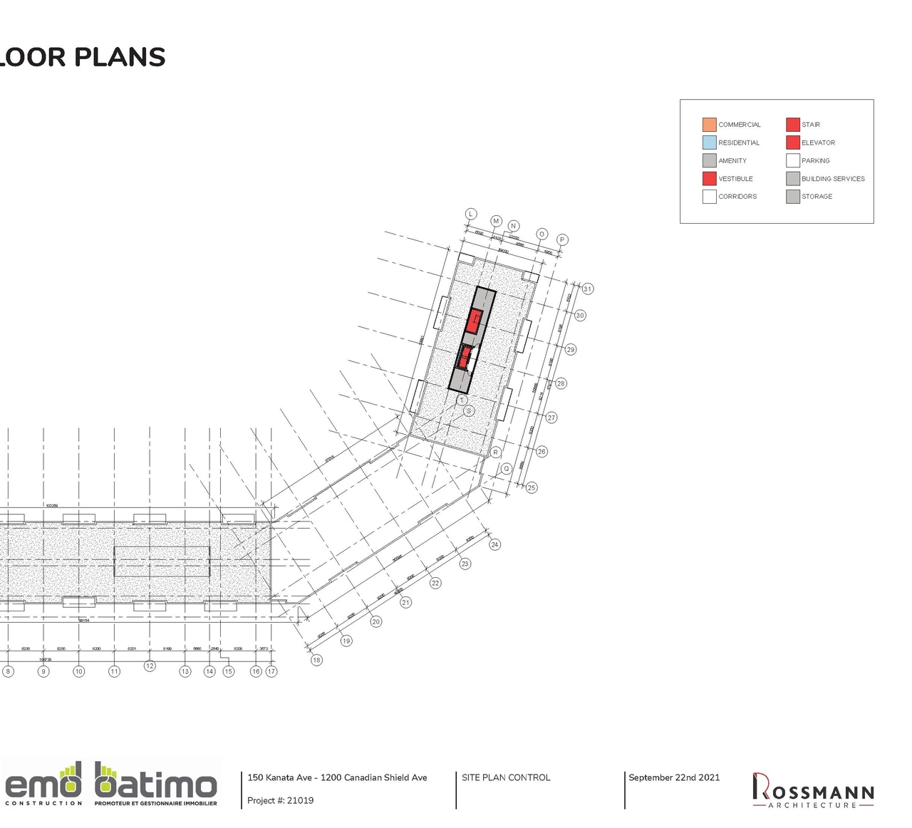 Construction site plan for project from page 37 of the file '2021-09-28 - Design Brief - D07-12-21-0153'