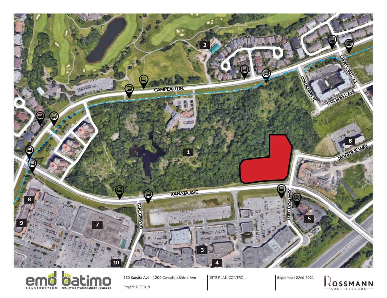 Construction site plan for project from page 4 of the file '2021-09-28 - Design Brief - D07-12-21-0153'